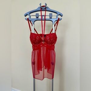 Victoria Secret Red Lingerie